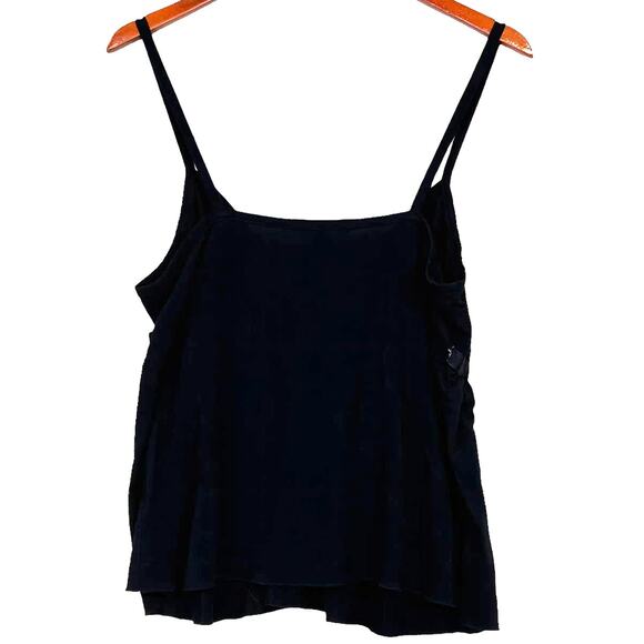 Simply Irresistible Tank Top Blouse  Grosgrain Ribbon Bow Size Large Solid Black - Picture 4 of 11